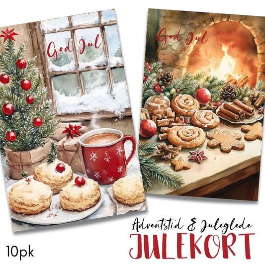 Serien "Adventstid & Juleglede" kombinerer nostalgiske julemotiver med moderne designelementer. 