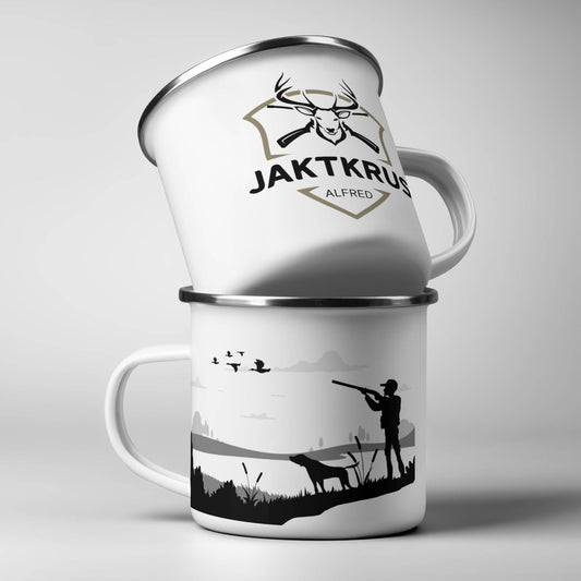Jaktkrus No3 er&nbsp;inspirert av fuglejakt, og kan tilpasses med ditt personlige navn.