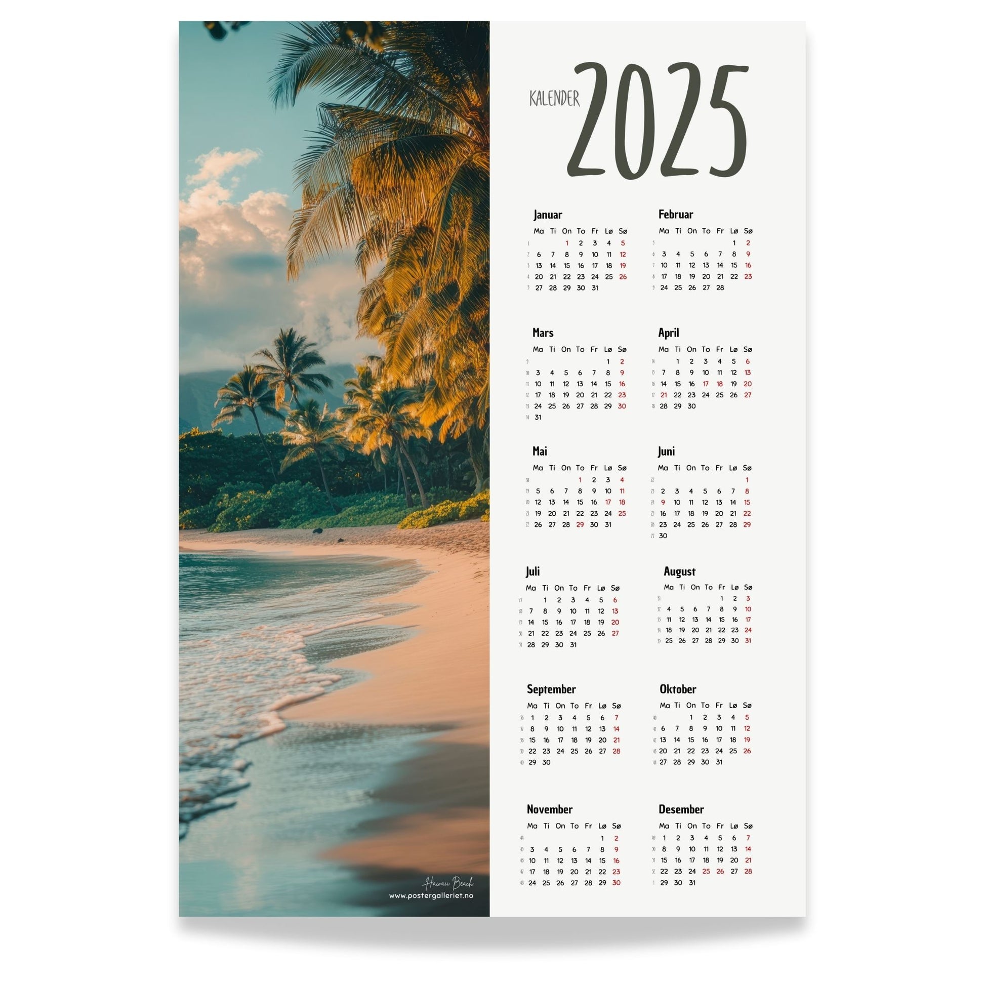 Planlegg året med stil med Kalender 2025! Kalenderen er både funksjonell og dekorativ, og passer perfekt på veggen. 