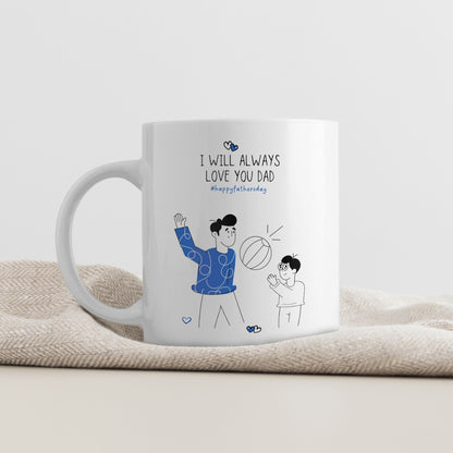 Et nydelig krus med enkle linjer og dypt budskap.
Et uttrykk for kjærlighet og takknemlighet – hver slurk en liten påminnelse om hvor mye pappa betyr.