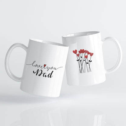 Et stilrent krus som uttrykker kjærlighet med enkel eleganse.
Med den håndtegnede teksten Love you Dad blir dette en tidløs gave til både farsdag og bursdag.
