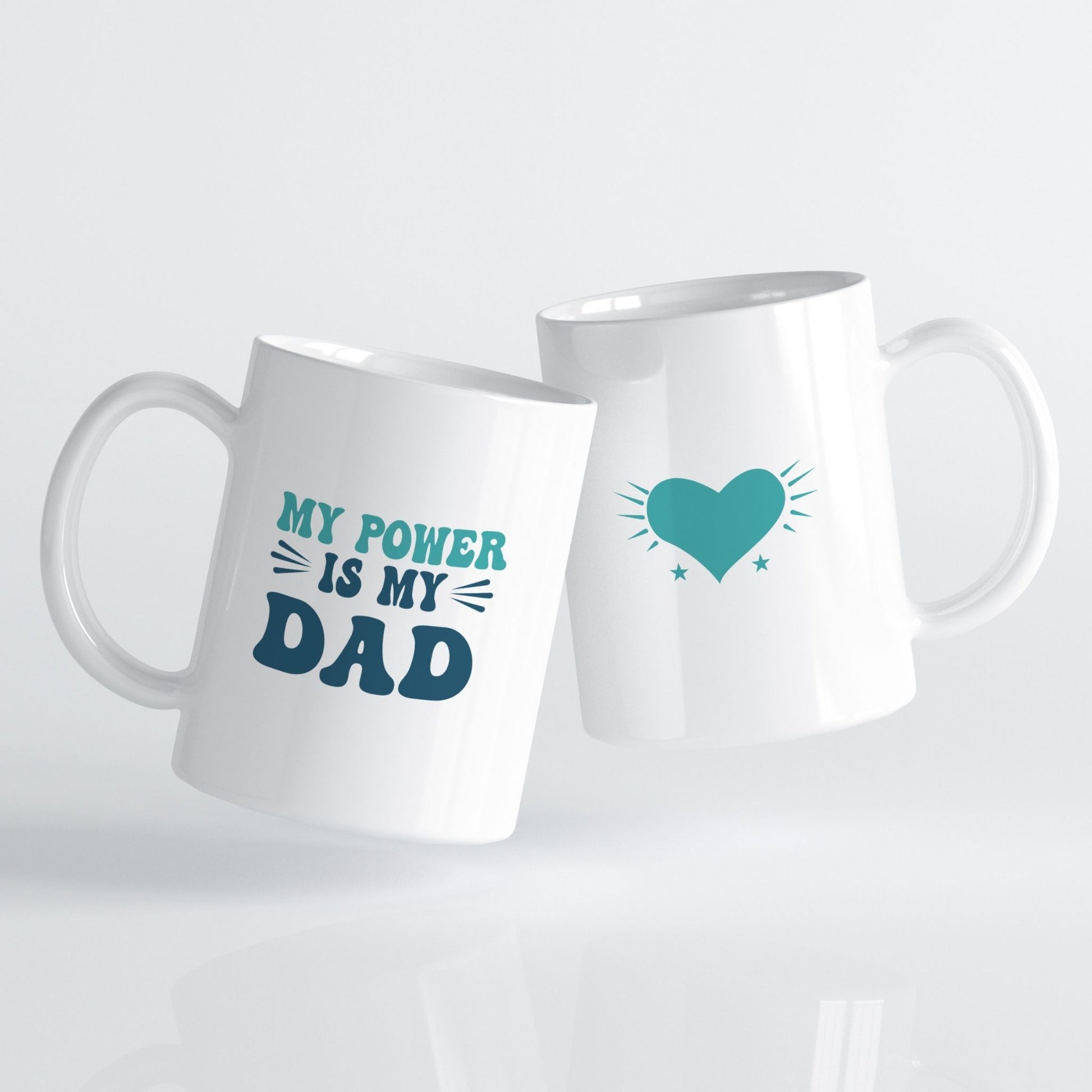 Et maskulint og moderne krus for pappaer som inspirerer styrke og trygghet.
Retrotypografi i blåtoner gjør dette til et iøynefallende design med mening.