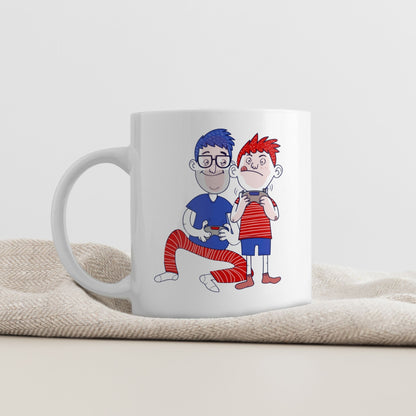 Et sprekt krus med humor og energi for pappaen som elsker å spille.
Perfekt som bursdagsgave eller en liten hilsen som sier “du er best”.