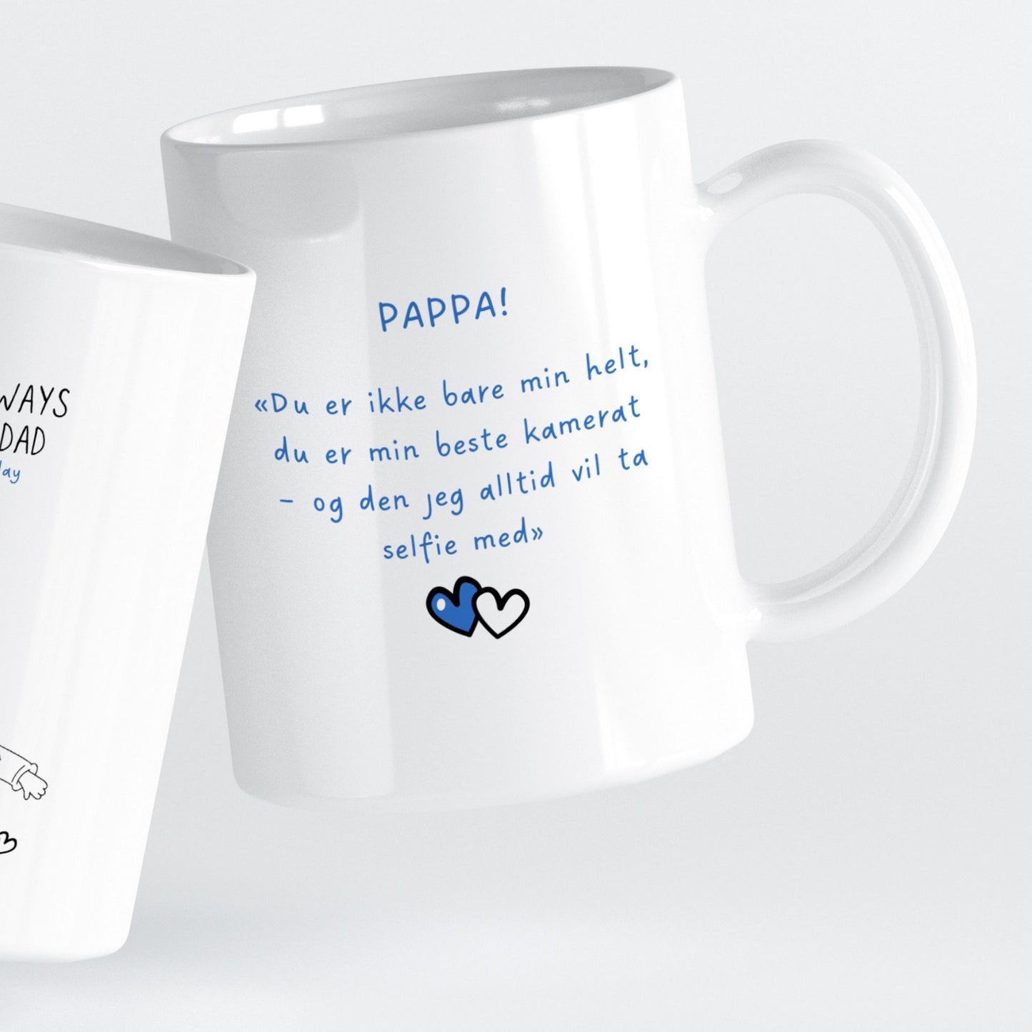 Et lyst og energisk krus som sprer glede fra første slurk.
Motivet formidler humor, varme og hverdagsglede – et smil i kopp-form.