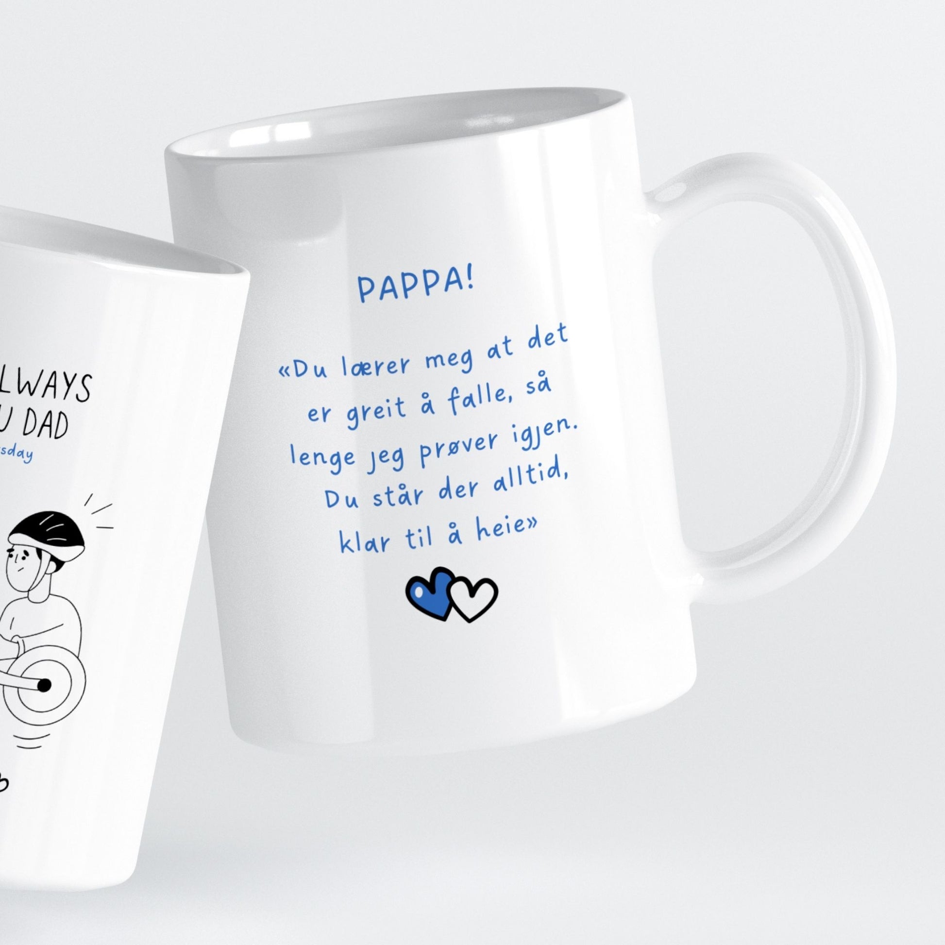 Et symbol på styrken i fellesskapet mellom far og barn.
Motivet uttrykker varme og tilstedeværelse – en perfekt gave fra hjertet.