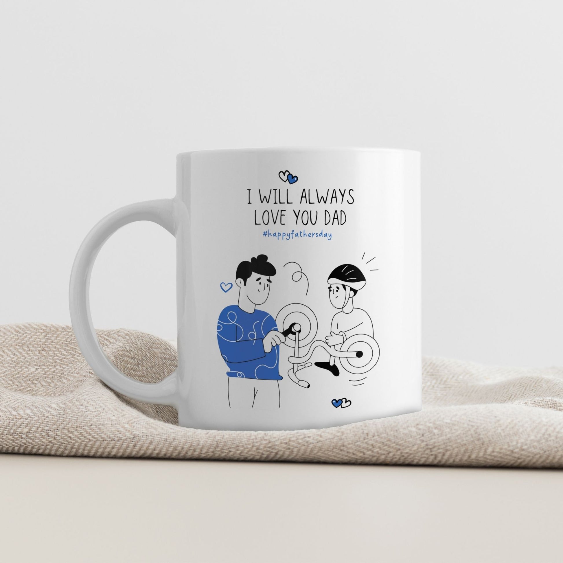 Et symbol på styrken i fellesskapet mellom far og barn.
Motivet uttrykker varme og tilstedeværelse – en perfekt gave fra hjertet.