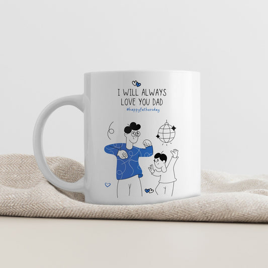 Et lekent og trygt motiv som minner om hvordan fars kjærlighet skaper rom for latter og ro.
Et krus som passer like godt på kontoret som hjemme.