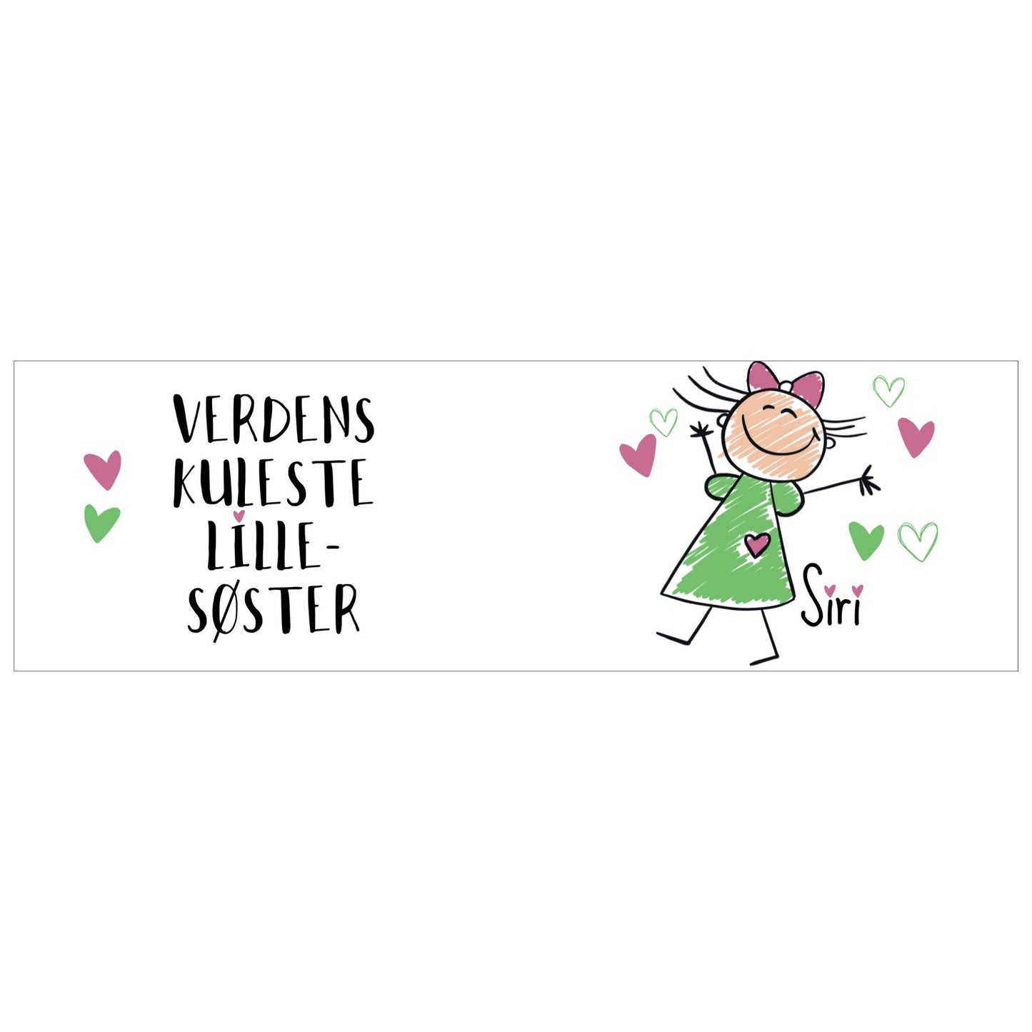 Krus i emallje - Verdens kuleste lillesøster