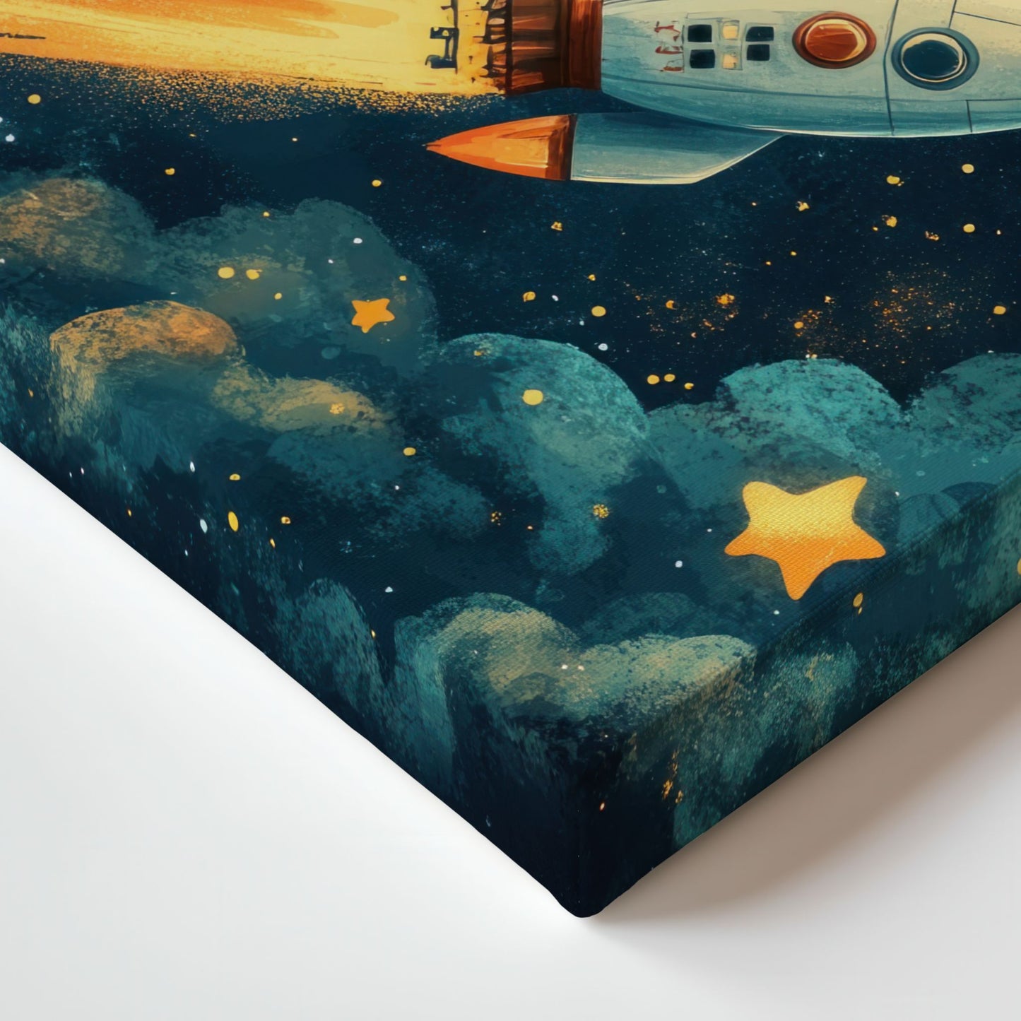 KOSMISK RAKETT No4 - PLAKAT OG LERRET