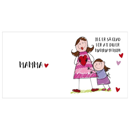 "Jeg er så glad for at du er mamma’n min" Krus i Keramikk – En Gave Full av Kjærlighet fra datter!