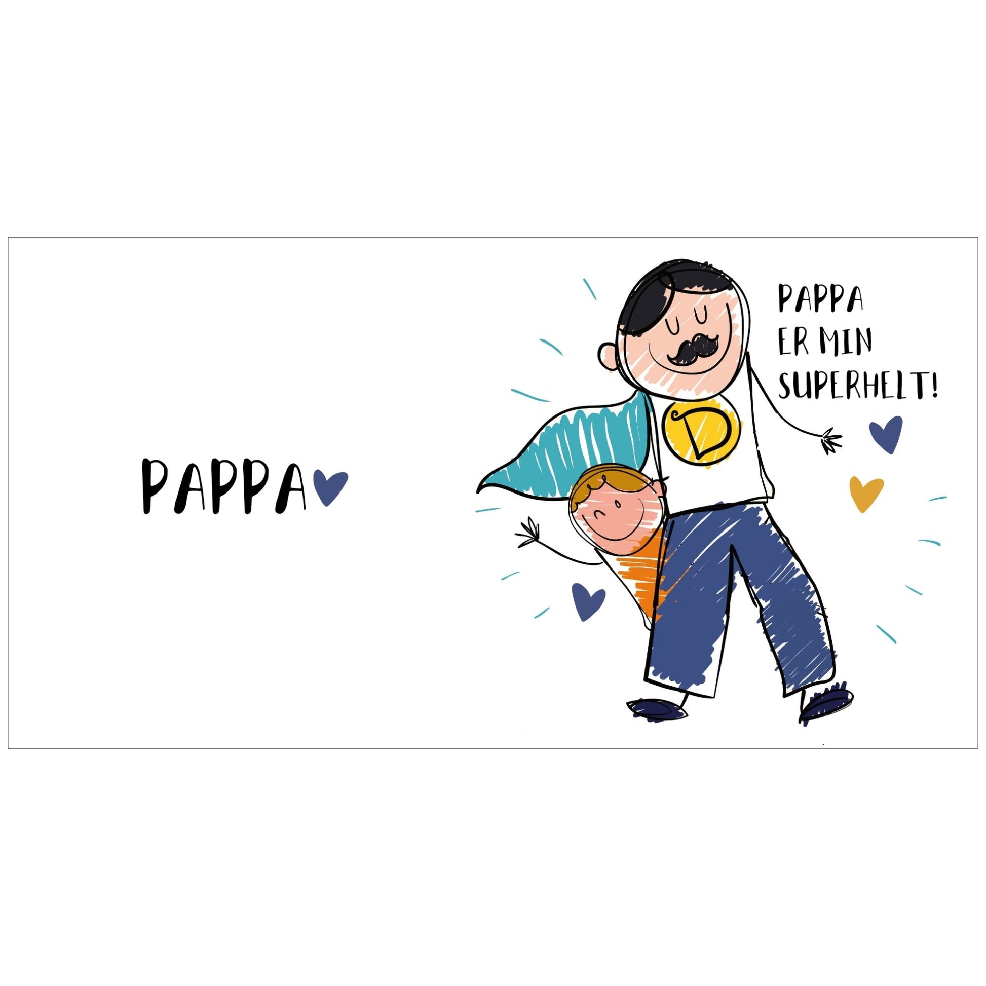 "Pappa er min superhelt!" Krus i Keramikk – Den Perfekte Gaven til Verdens Beste Pappa!