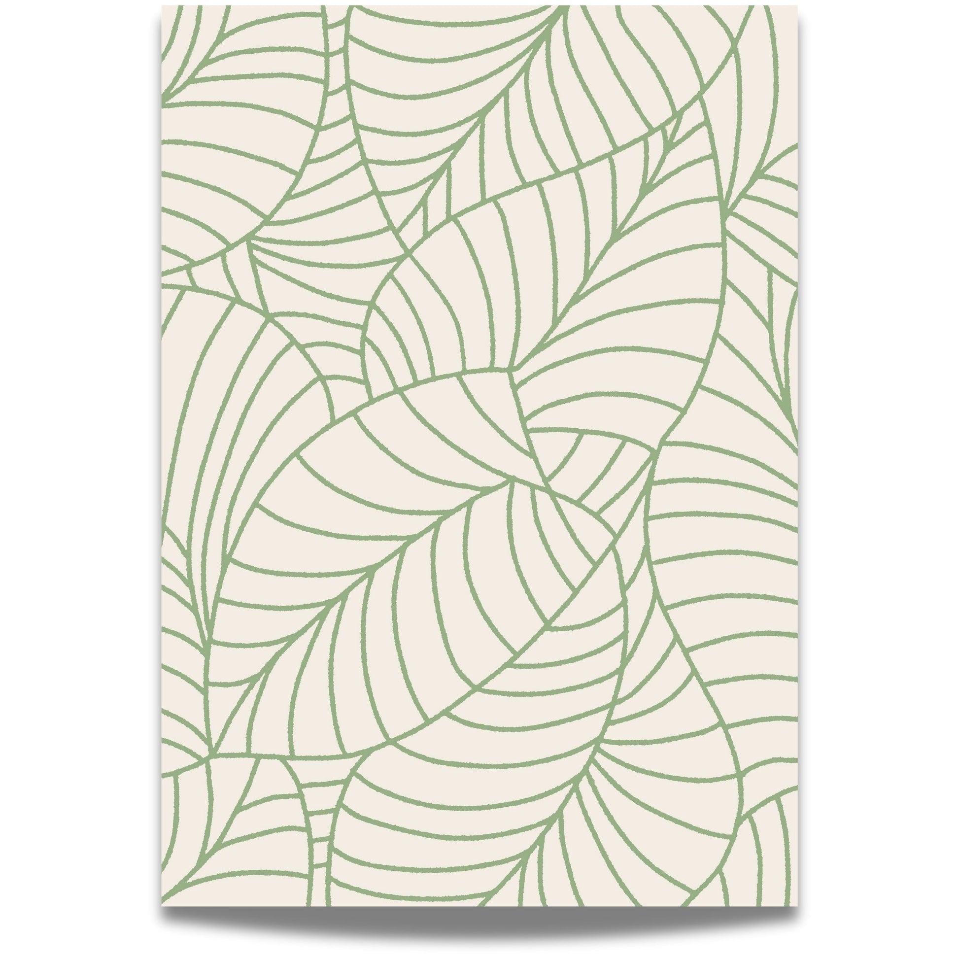 Denne plakaten kombinerer elegansen i naturens former med den minimalistiske estetikken i linjekunst. 