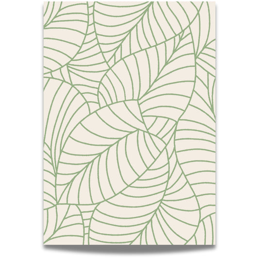 Denne plakaten kombinerer elegansen i naturens former med den minimalistiske estetikken i linjekunst. 