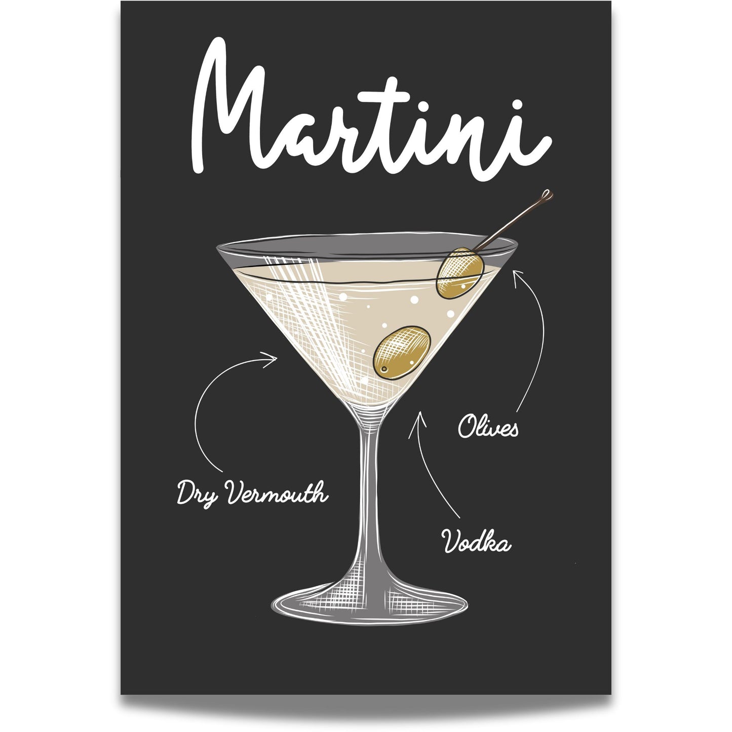 Martini Cocktailplakat
