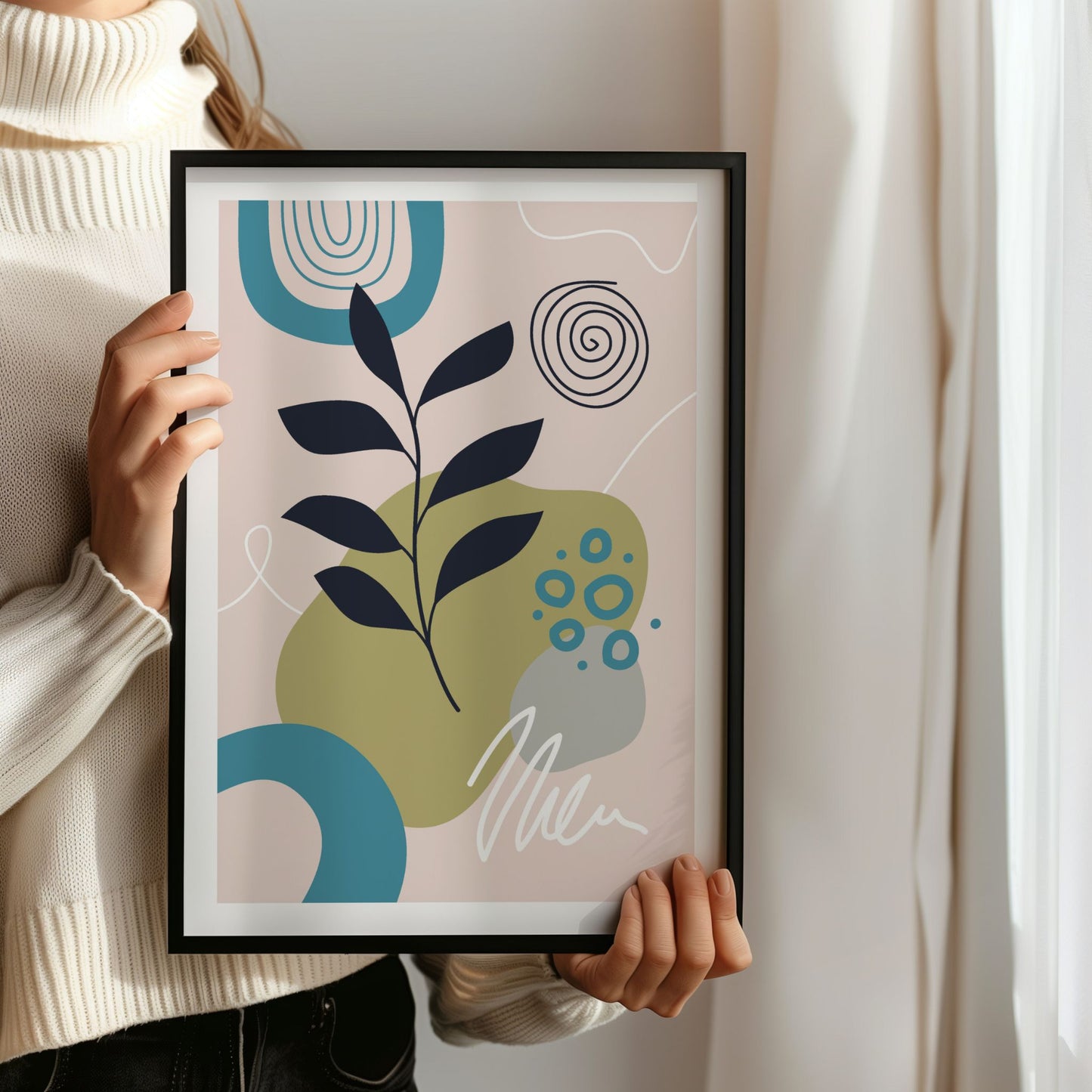 Nordisk Abstraksjon – Botanisk Harmoni Plakat