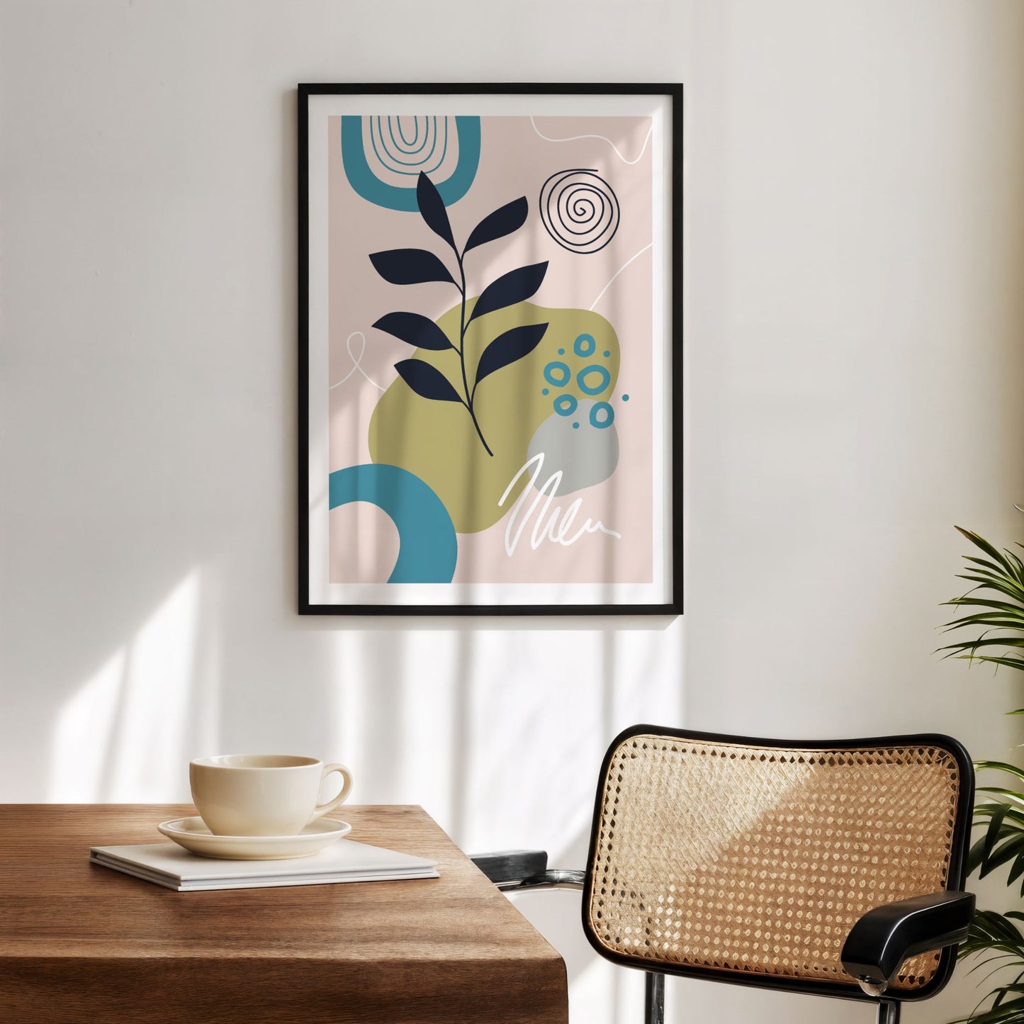 Nordisk Abstraksjon – Botanisk Harmoni Plakat