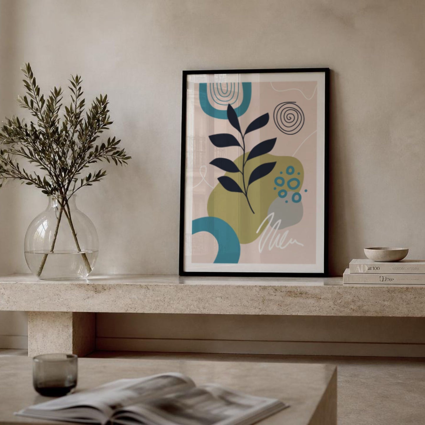Nordisk Abstraksjon – Botanisk Harmoni Plakat