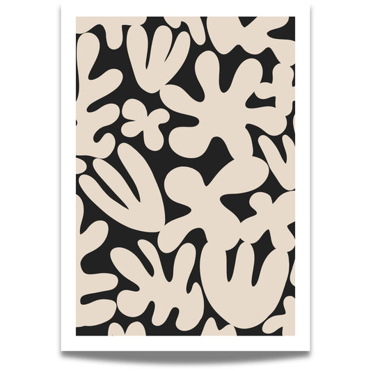 Organic Flow er en stilren og moderne plakat og lerret inspirert av den ikoniske Henri Matisse-stilen.