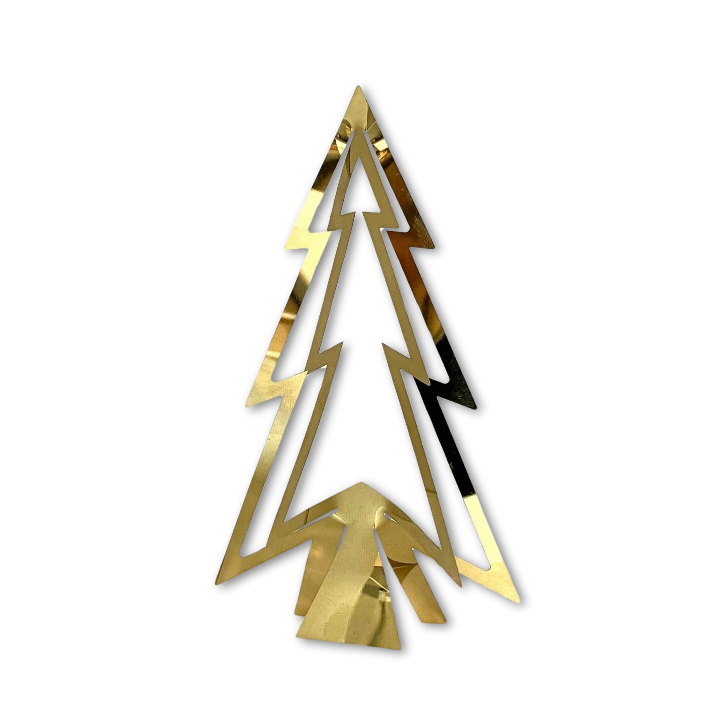 "Juletre i gullfarget metall" – Elegant julepynt for et moderne hjem!