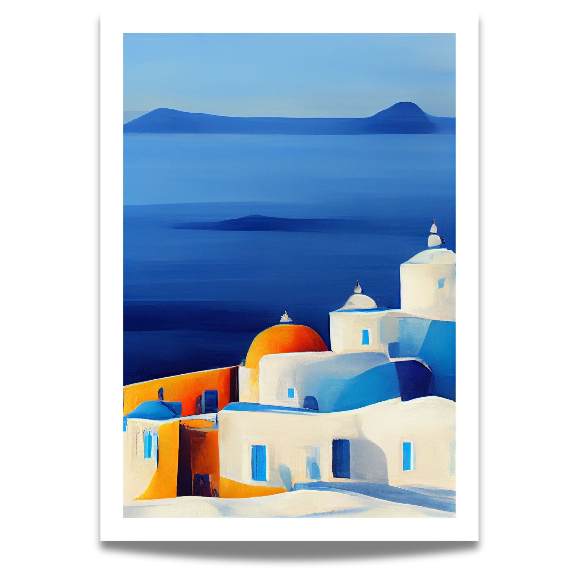 La deg forføre av Santorinis magiske skjønnhet med vår fantastiske kolleksjon av grafiske plakater og lerret. 