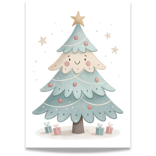 små julevenner – juletre med gaver under