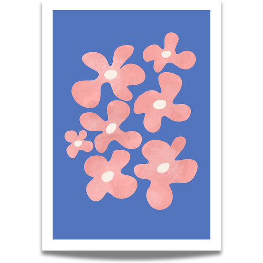  Soft Bloom – en moderne og minimalistisk kunstplakat og lerretstrykk med lekne former og myke pastellfarger. 