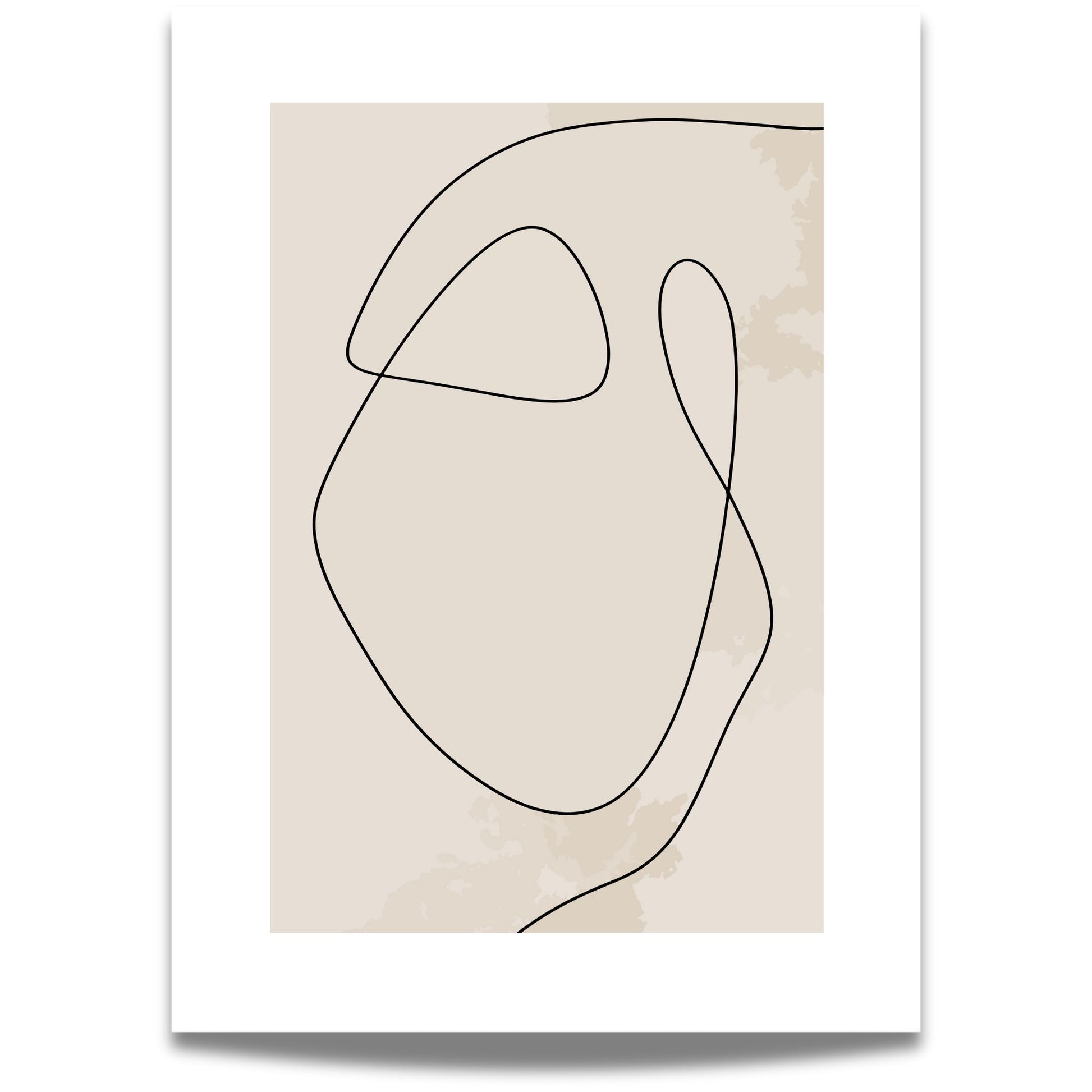 Soft Flow – minimalistisk linjekunst plakat er et harmonisk møte mellom enkelhet og uttrykk. 