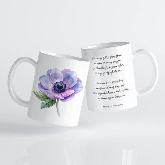 Sommerkrus ANEMONE No2 har en fargerik og flerdimensjonal blomst med toner av lilla, rosa og blått