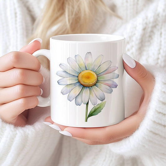 Sommerkrus PRESTEKRAGE No1. Ingenting sier norsk sommer som prestekrager i grøftekanten og kaffe i koppen. Dette lyse og lune keramikkruset kommer med et vakkert blomsterdesign og en håndskrevet tekst.