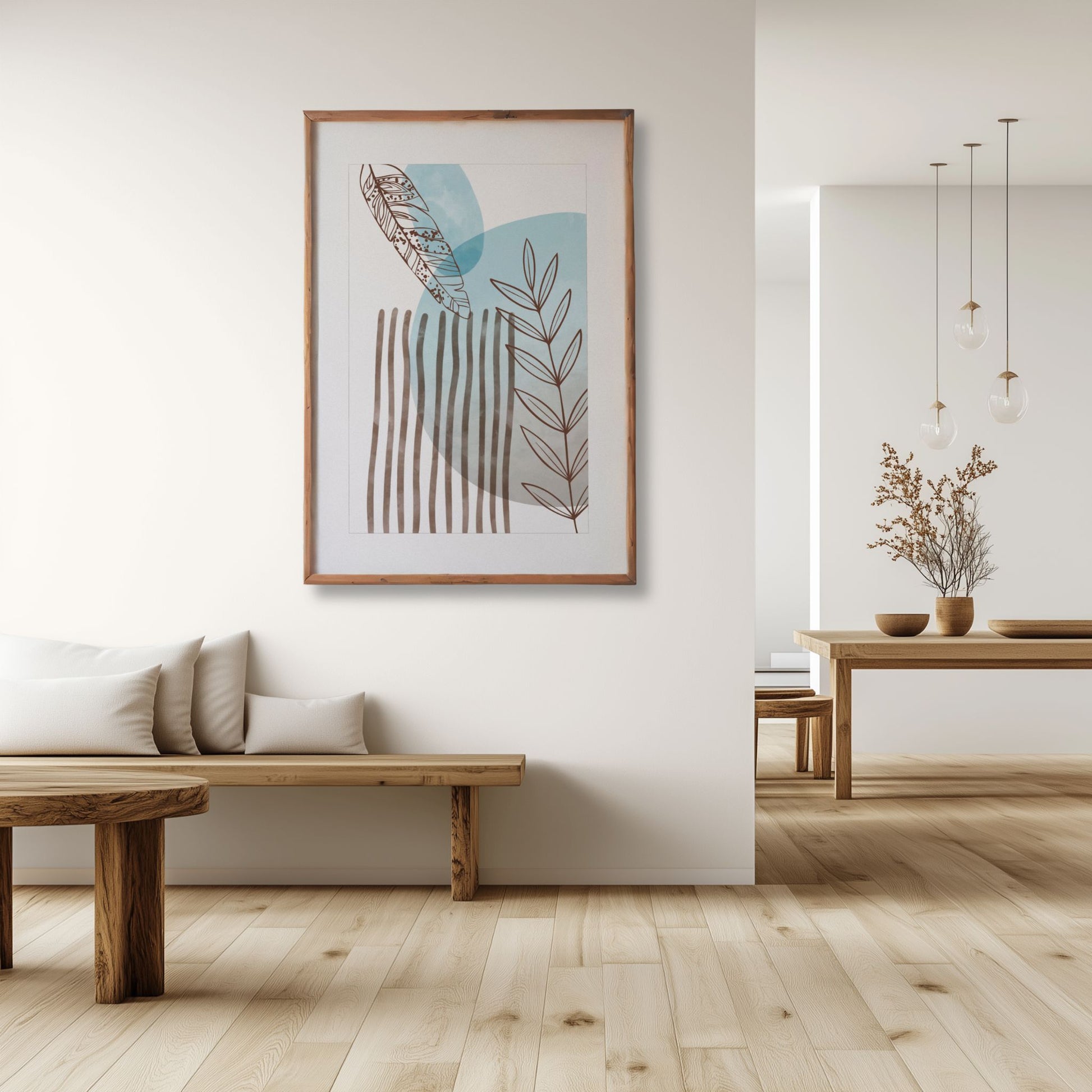 Abstract Harmony No2 plakat vist i ramme for størrelsesreferanse