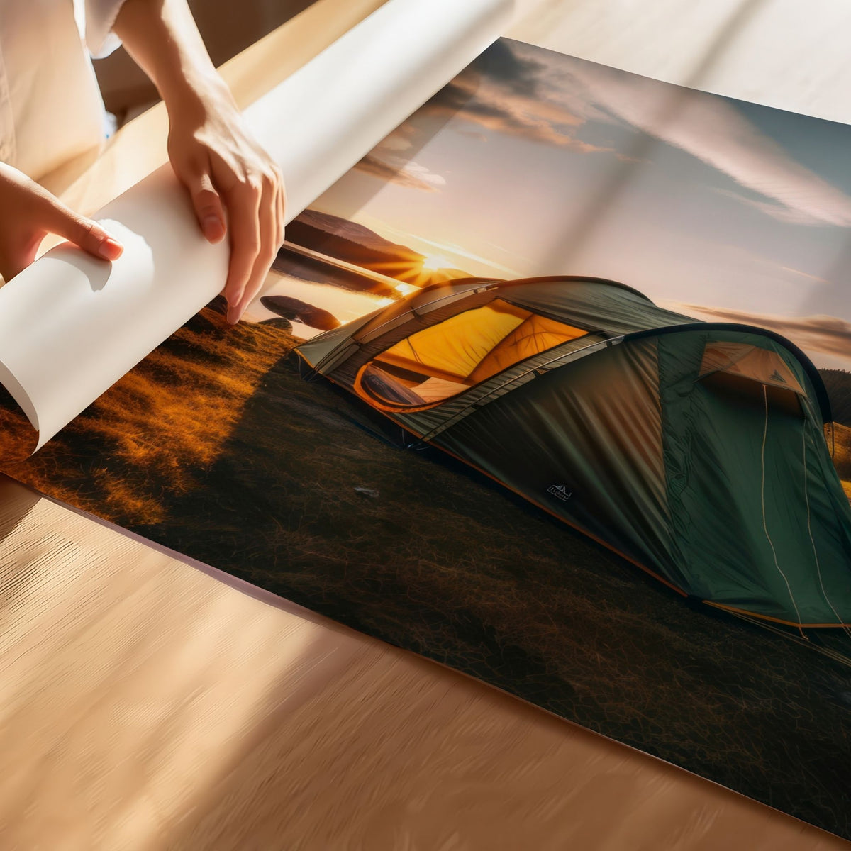 Campfire Escape trykket på Premium matt plakatpapir med høy bildekvalitet.