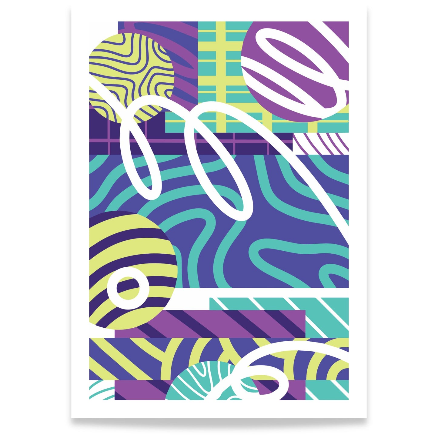 color-rhythm-abstrakt-plakat-modern-graphic-energy-collection 50x70