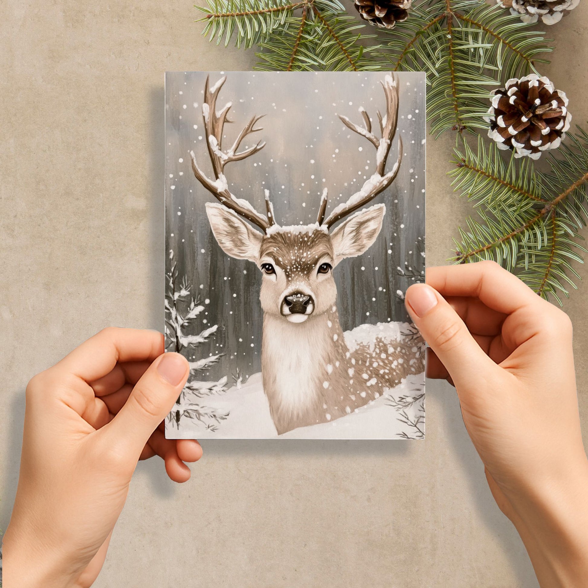 Cozy Winter Story – julekortkolleksjon fra dyreverden. Med din personlige hilsen.