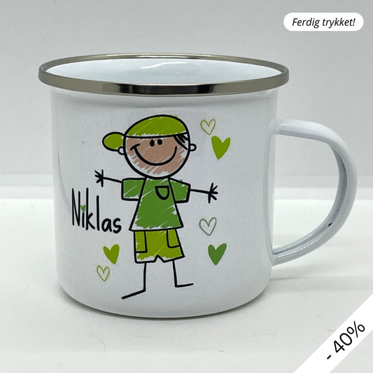 Dette lette og robuste emaljekruset er en hyllest til broren din! Med et søtt design som kombinerer en leken illustrasjon og teksten&nbsp;"Verdens Kuleste Lillebror", er dette kruset både funksjonelt og personlig. 