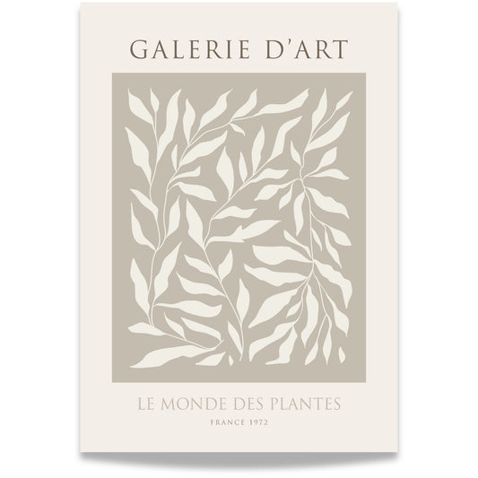 Le Monde des Plantes – fransk botanisk plakat