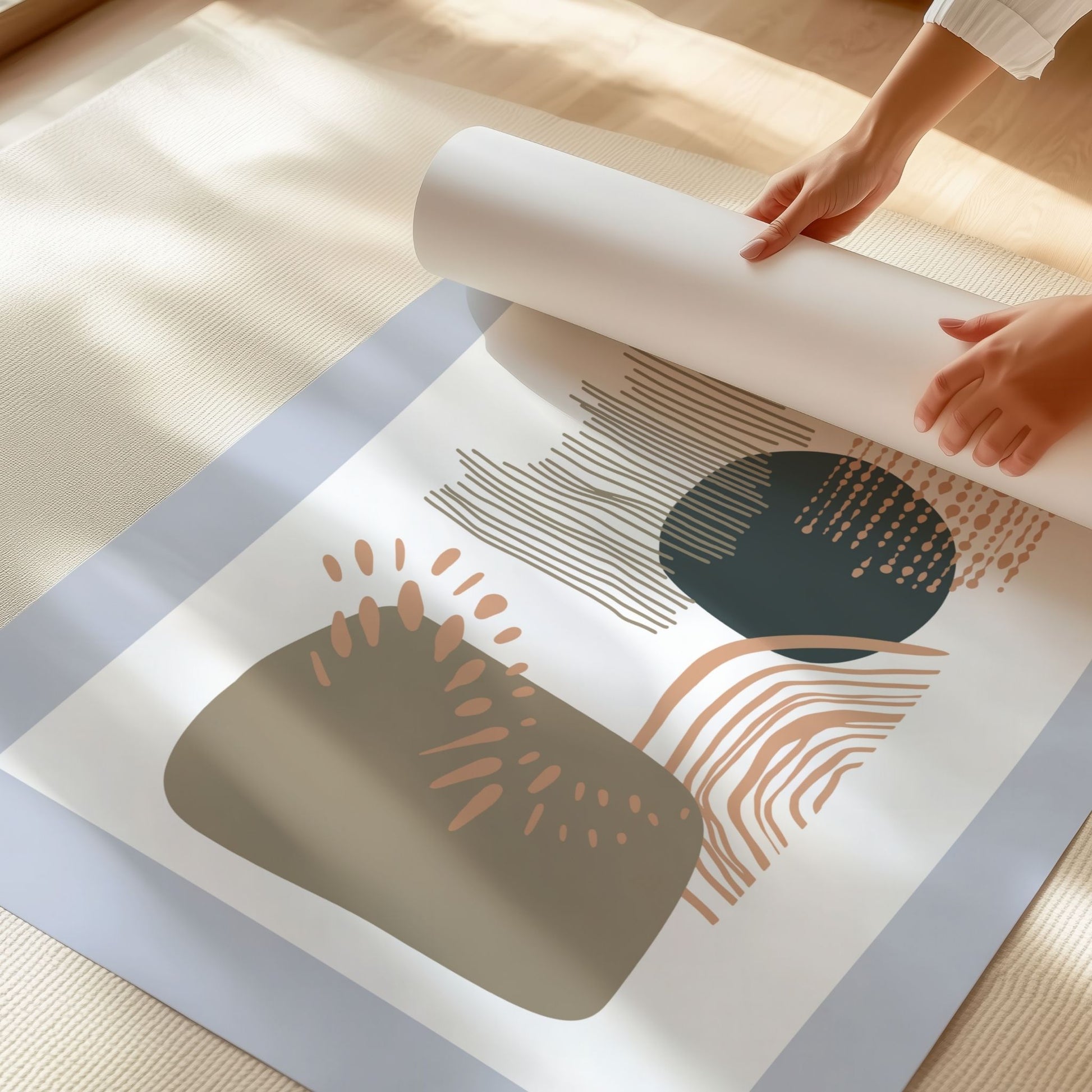 Organic Patterns No1 trykket på Premium Matt 230 g plakatpapir