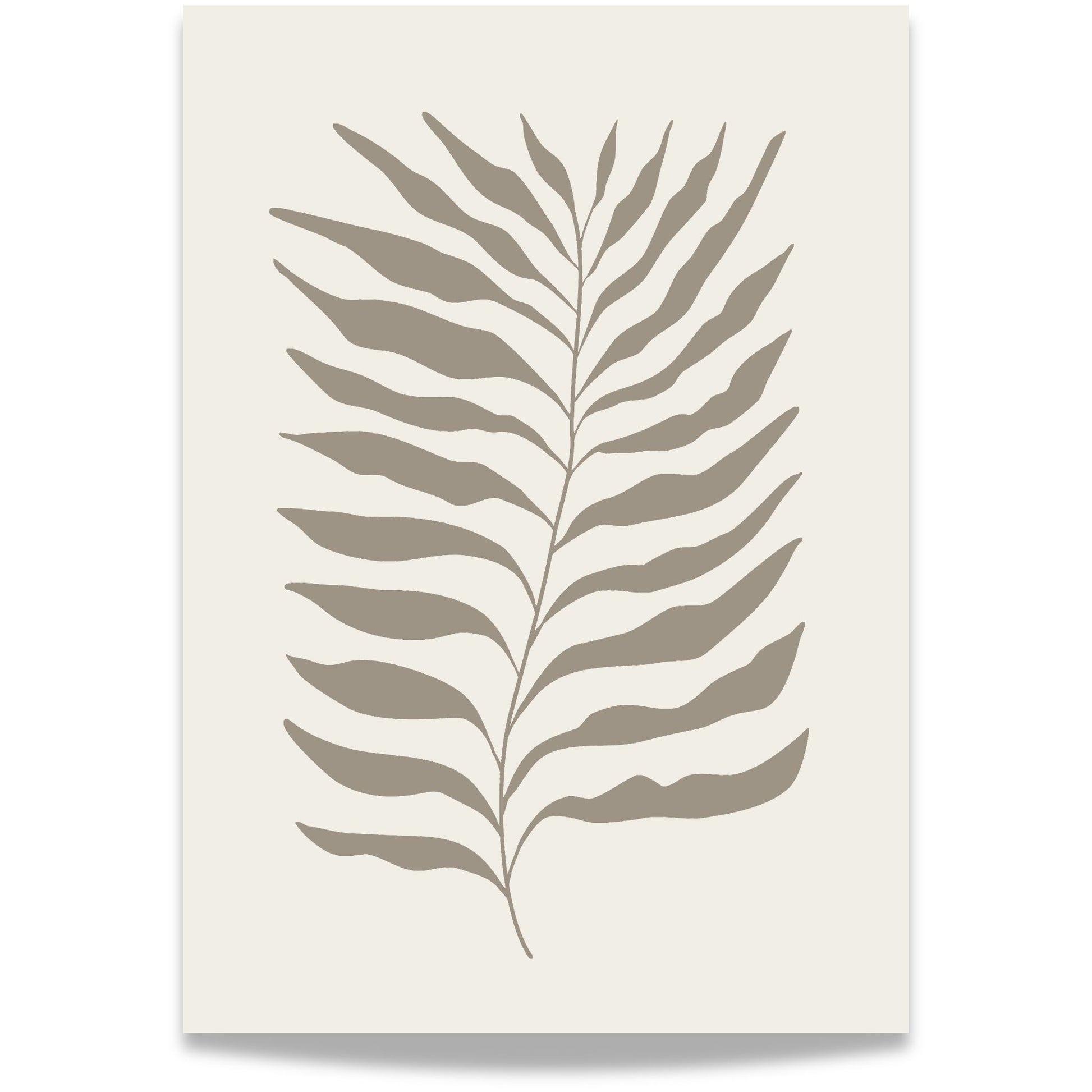 Palm Grace – botanisk plakat med palmeblad.
