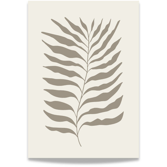 Palm Grace – botanisk plakat med palmeblad.