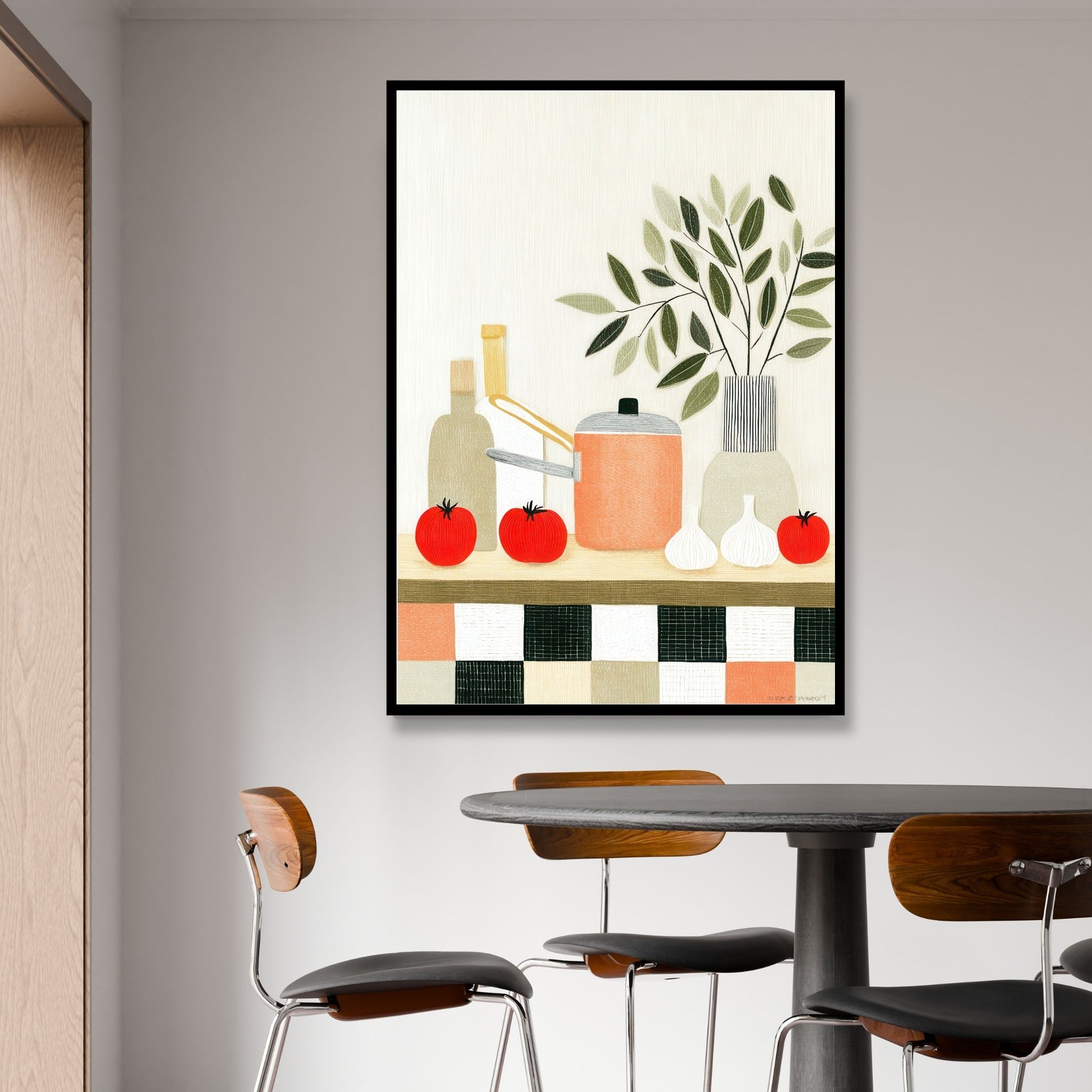 Stilleben plakat Kitchen Still i moderne kjøkkeninteriør