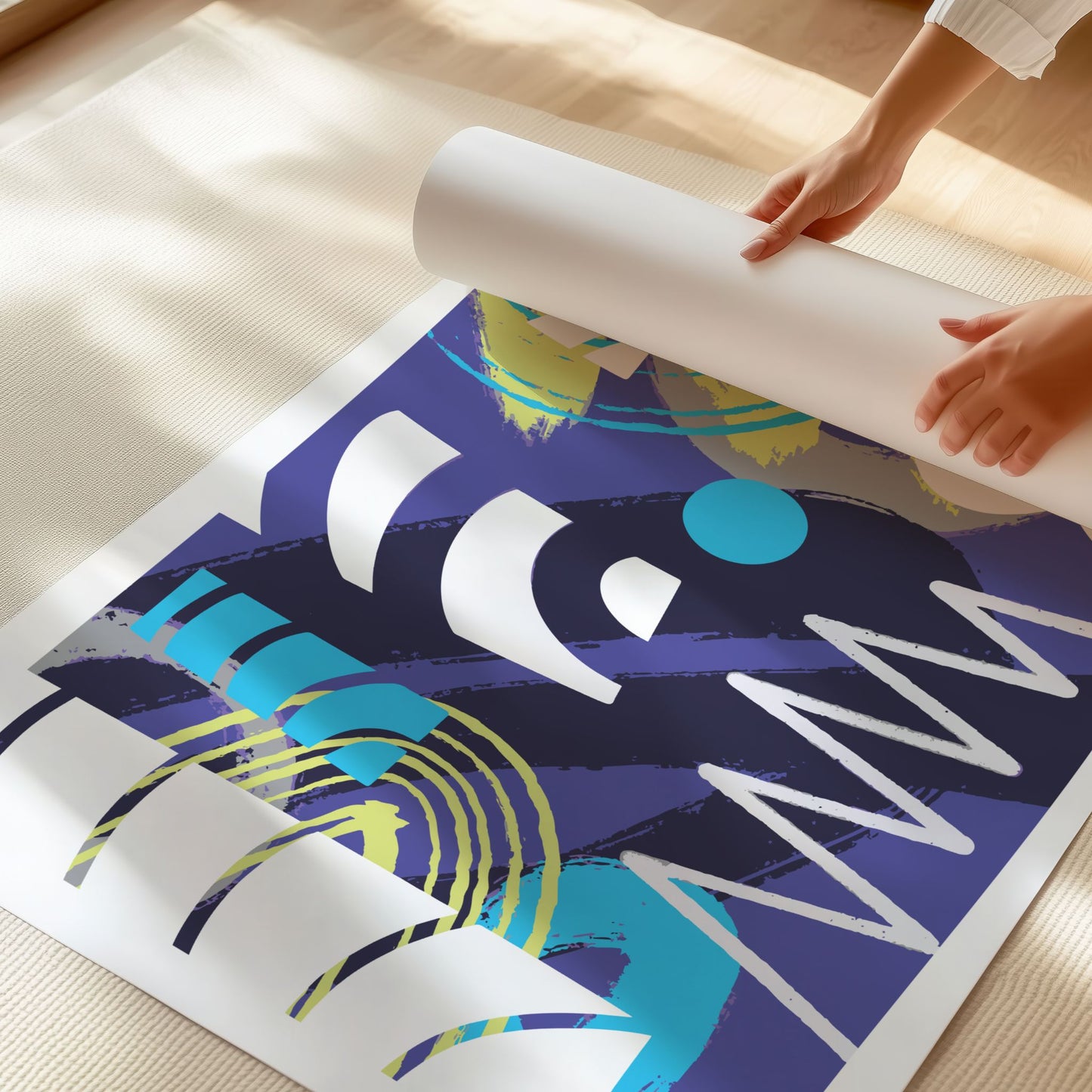 Pulse Motion – abstrakt plakat
