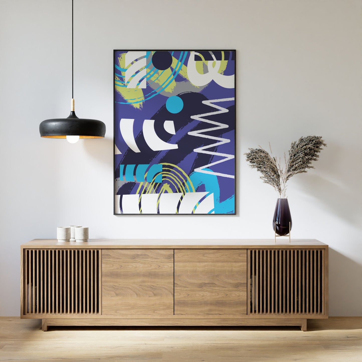 Pulse Motion – abstrakt plakat