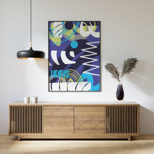 Pulse Motion – abstrakt plakat