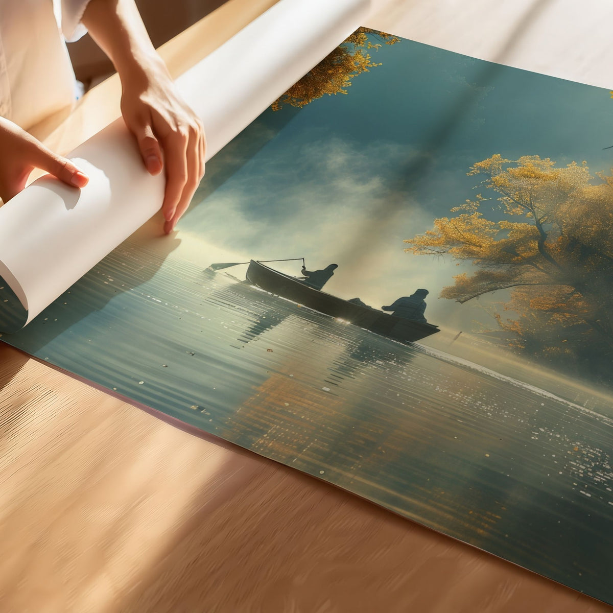 Silent Waters trykket på Premium matt plakatpapir med høy bildekvalitet.