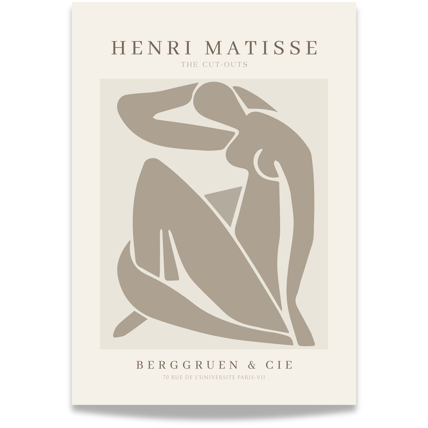 The Cut-Out Muse – Matisse-inspirert kunstplakat