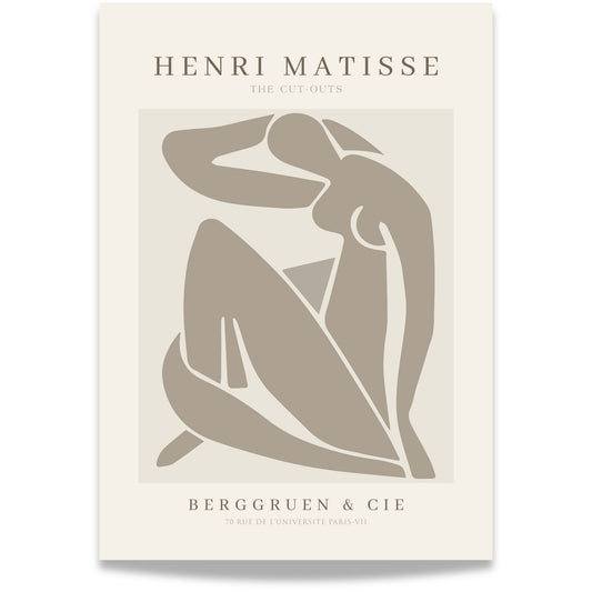 The Cut-Out Muse – Matisse-inspirert kunstplakat