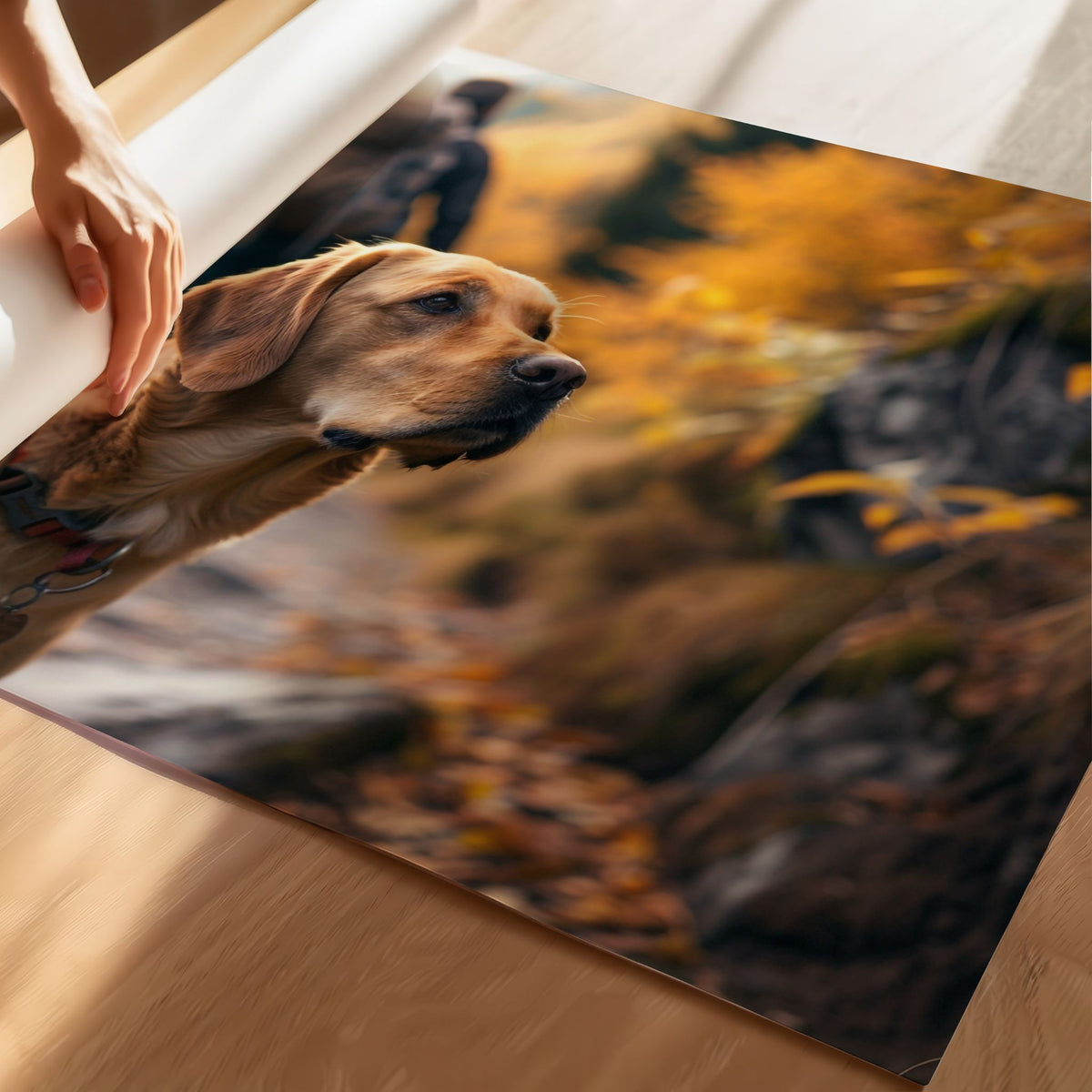 Trail Companion trykket på Premium matt plakatpapir med høy detaljgjengivelse.